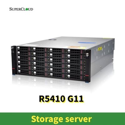 High Support Rack Storage Server mit zwei 10/100/1000 Mb Ethernet RJ-45 Ports und 24 X 2,5 ′′ Drive Bays