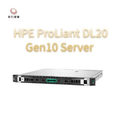 HPE ProLiant DL20 Gen10 Server Kompakt Vielseitig für Einzelhandelskettenunternehmen, 2-Wege-Server, Datenspeicher