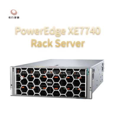 PowerEdge XE7740 Rack-Server Flexible KI-Beschleunigung PowerEdge XE7740 ermöglicht KI-Einblicke für Unternehmen mit flexiblen luftgekühlten PCIe-GPU-Konfigurationen für Inferenz und Modell-Feinabstimmung