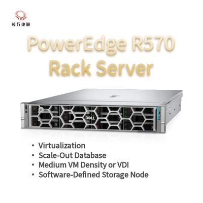 Dell PowerEdge R570 Rack-Server mit 144 Kernen, 384 TB Speicher und energieeffizientem Design