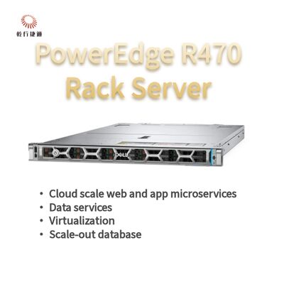 Dell PowerEdge R470 Server mit 144 Kernen und 4 TB DDR5-Speicher im 1U-Rack-Formfaktor