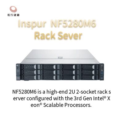 Inspur NF5280M6 2U Schienen-Ausrichtungs-System des Gestell-Server-4210R 8G*4/2T SATA 550W