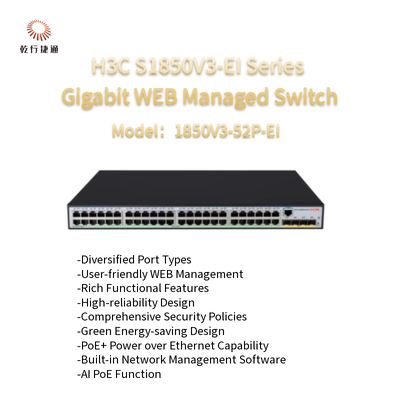 H3C S1850V3-EI Serie 1850V3-52P-EI Gigabit WEB Managed Switch