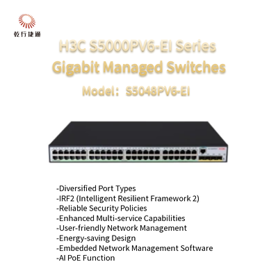 H3C S5000PV6-EI-Serie Gigabit-Managed Switches der Serie S5048PV6-EI