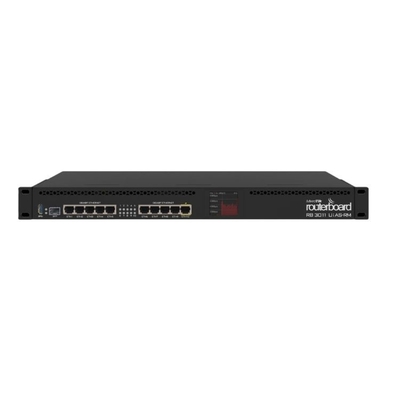 RB3011UiAS-RM 1GB RAM Datacom Switches PoE heraus auf Hafen 10 CPU 2x1.4GHz