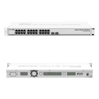 Zwei SFP+-Hafen Datacom-Schalter SwOS trieben 24 Port-Gigabit Ethernet-Schalter an