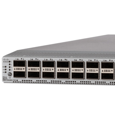 Cisco N9K-C9336C-FX2 Rechenzentrumsschalter 1RU 36p 40G/100G QSFP28 10 Gigabit RJ-45 128GB