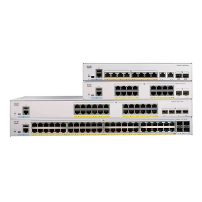 Netzwerkverwaltungsschalter Cisco C1000-8P-E-2G-L 8-Port Gigabit 2x 1G SFP und RJ-45 Combo Uplinks POE 67W