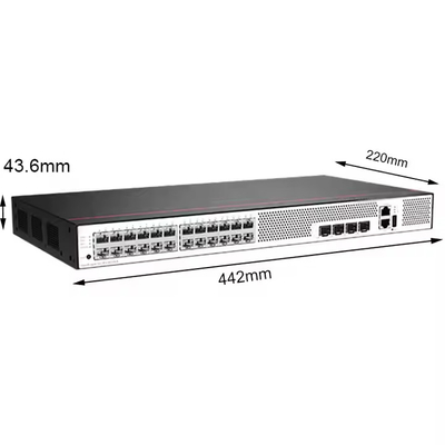 S5735S-L24T4X-A1 24 10/100/1000BASE-T Ethernet-Ports 4 10 Gigabit SFP+ Wechselstromversorgung Zugangsschalter