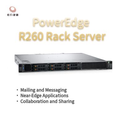 Dell PowerEdge R260 Rack-Speicherserver, Datenspeicherserver, benutzerdefinierter Speicherserver
