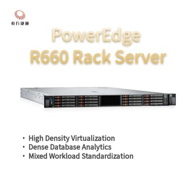 Dell PowerEdge R660 Rack-Server, Flash-Speichersystem, Xeon-CPU-Server, benutzerdefinierter Speicherserver