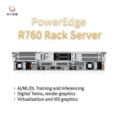 Dell PowerEdge R760 Rack-Server-Modell, Flash-Speichersystem, Xeon-CPU-Server
