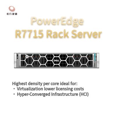 Dell PowerEdge R7715 Rack-Speicher-Server, benutzerdefinierter Speicher-Server, zweiseitiger Server
