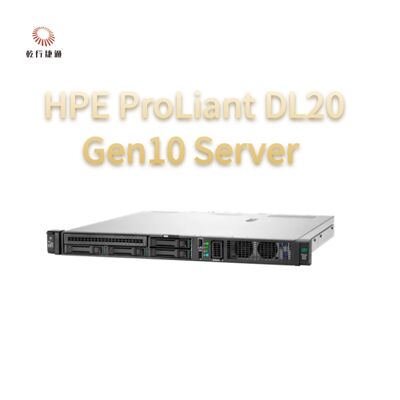 HPE ProLiant DL20 Gen10 Server Kompakt Vielseitig für Einzelhandelskettenunternehmen, 2-Wege-Server, Datenspeicher
