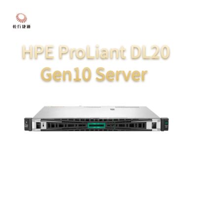 HPE ProLiant DL20 Gen10 Server Kompakt Vielseitig für Einzelhandelskettenunternehmen, 2-Wege-Server, Datenspeicher