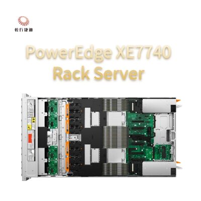 PowerEdge XE7740 Rack-Server mit 64-Kern-Intel-Xeon für KI-Beschleunigung und 1,5 TB GPU-Speicher