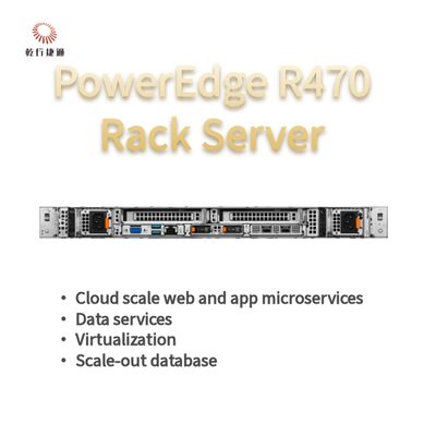 Dell PowerEdge R470 Server mit 144 Kernen und 4 TB DDR5-Speicher im 1U-Rack-Formfaktor