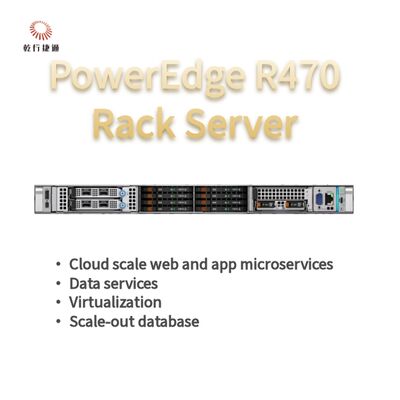 Dell PowerEdge R470 Server mit 144 Kernen und 4 TB DDR5-Speicher im 1U-Rack-Formfaktor