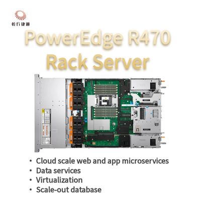 Dell PowerEdge R470 Server mit 144 Kernen und 4 TB DDR5-Speicher im 1U-Rack-Formfaktor