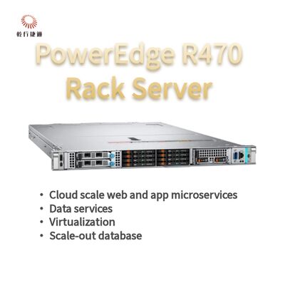 Dell PowerEdge R470 Server mit 144 Kernen und 4 TB DDR5-Speicher im 1U-Rack-Formfaktor