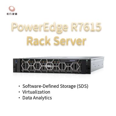 Dell PowerEdge R7615 2U-Server mit 128 Cores Rack-Server, benutzerdefinierter Speicher-Server, 2-Wege-Server