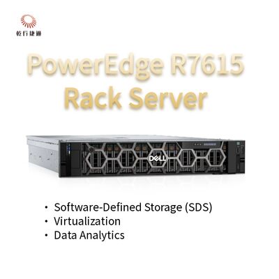 Dell PowerEdge R7615 2U-Server mit 128 Cores Rack-Server, benutzerdefinierter Speicher-Server, 2-Wege-Server