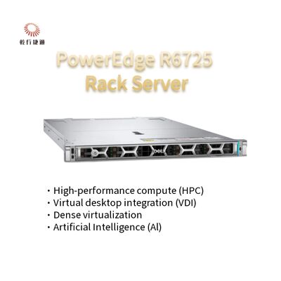 High-Tech PowerEdge R6725 1U Rack Server with AMD EPYC 9005 Series Processor