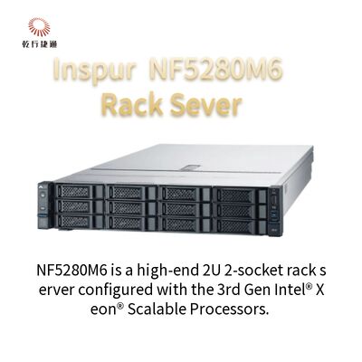Inspur NF5280M6 2U Schienen-Ausrichtungs-System des Gestell-Server-4210R 8G*4/2T SATA 550W