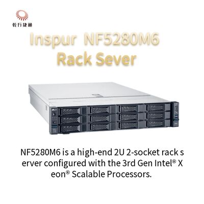 Inspur NF5280M6 2U Schienen-Ausrichtungs-System des Gestell-Server-4210R 8G*4/2T SATA 550W