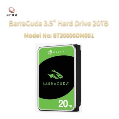 Seagate BarraCuda 3.5" Hard Drive 20TB Model No: ST20000DM001