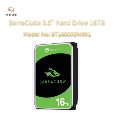 Seagate BarraCuda 3,5" Festplatte 16TB Modell-Nr.: ST16000DM001