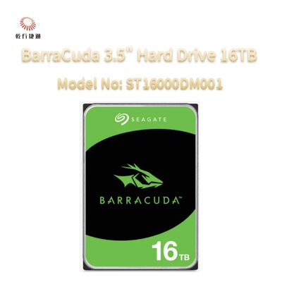 Seagate BarraCuda 3,5" Festplatte 16TB Modell-Nr.: ST16000DM001