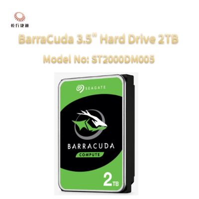 Seagate BarraCuda 3,5" Festplatte 2TB Modell-Nr.: ST2000DM008