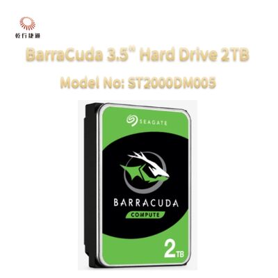 Seagate BarraCuda 3,5" Festplatte 2TB Modell-Nr.: ST2000DM008