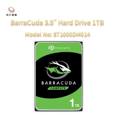 Seagate BarraCuda 3,5" Festplatte 1TB Modell-Nr.: ST1000DM014
