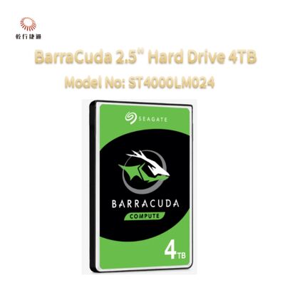 Seagate BarraCuda 2.5" Hard Drive 4TB Model No: ST4000LM024