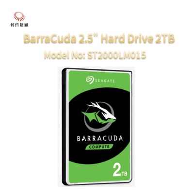 Seagate BarraCuda 2,5" Festplatte 2TB Modellnummer: ST2000LM015