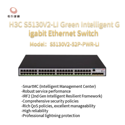 H3C S5130V2-LI Grüner intelligenter Gigabit-Ethernet-Switch S5130V2-52P-PWR-LI