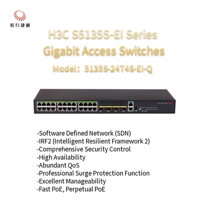 H3C S5135S-EI-Serie S5135S-24T4S-EI-Q Erweiterte Gigabit-Zugangsschalter
