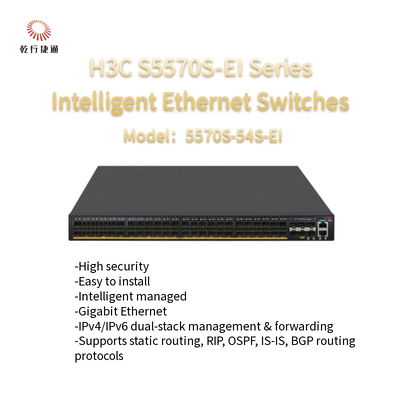 H3C S5570S-EI-Serie Ethernet-Schalter 5570S-54S-EI ASIC-Technologie