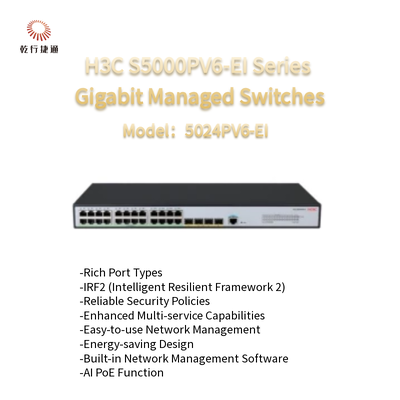 H3C S5000PV6-EI Gigabit-Managed Switches der Serie S5024PV6-EI