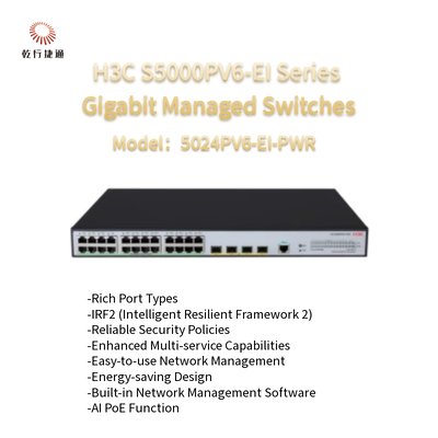 H3C S5000PV6-EI-Serie S5024PV6-EI-PWR Gigabit-Managed Switches
