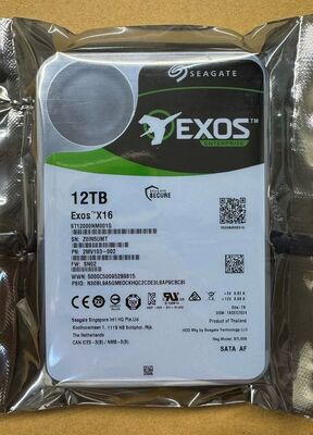 Seagate Exos Enterprise Hard Drives EXOS 12TB Model No: ST12000NM001G