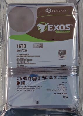 Seagate ST16000NM001G 16TB HDD SATA 3,5 Zoll Dimm Slots