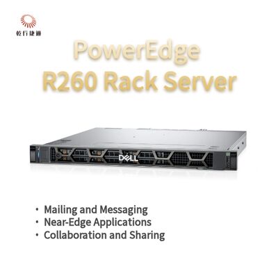 Dell PowerEdge R260 Rack-Speicherserver, Datenspeicherserver, benutzerdefinierter Speicherserver