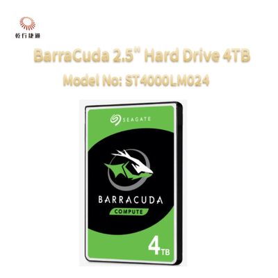 Seagate BarraCuda 2,5-Zoll-Festplatte 4 TB, Modellnummer: ST4000LM024